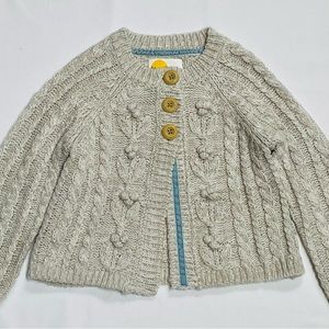 Mini Boden Cable Knit Cardigan